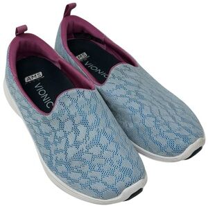 VIONIC AMS 331 Hydra Blue Slip Comfort Walking Shoes Sneakers Women’s Size 8.5